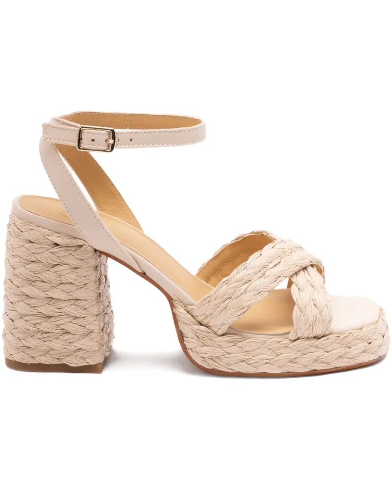 Castañer raffia woven espadrilles - Nude Nude