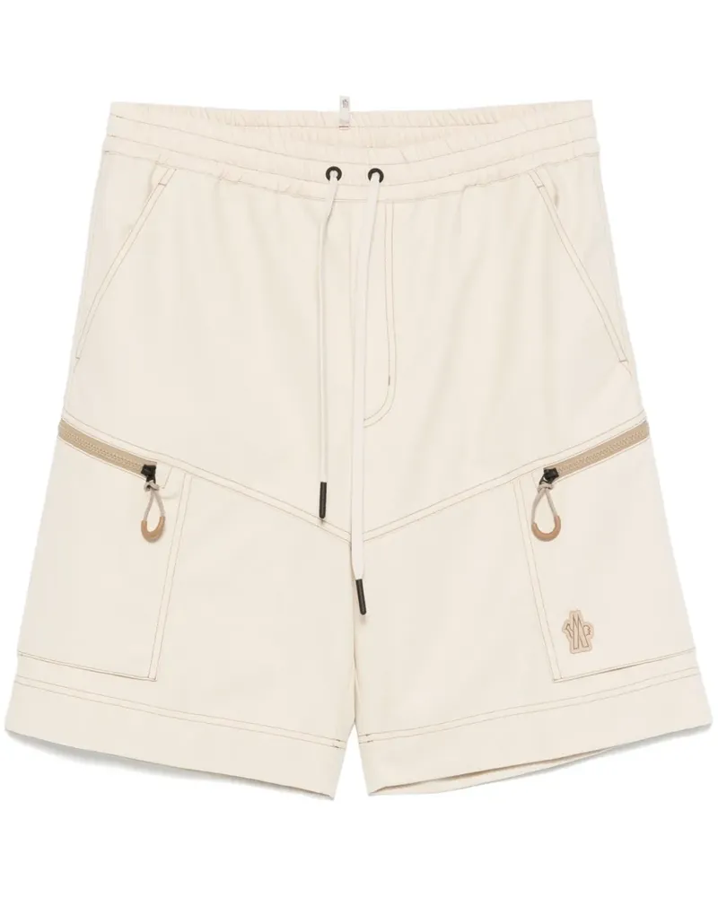 Moncler Cargo-Shorts mit Kordelzug - Nude Nude