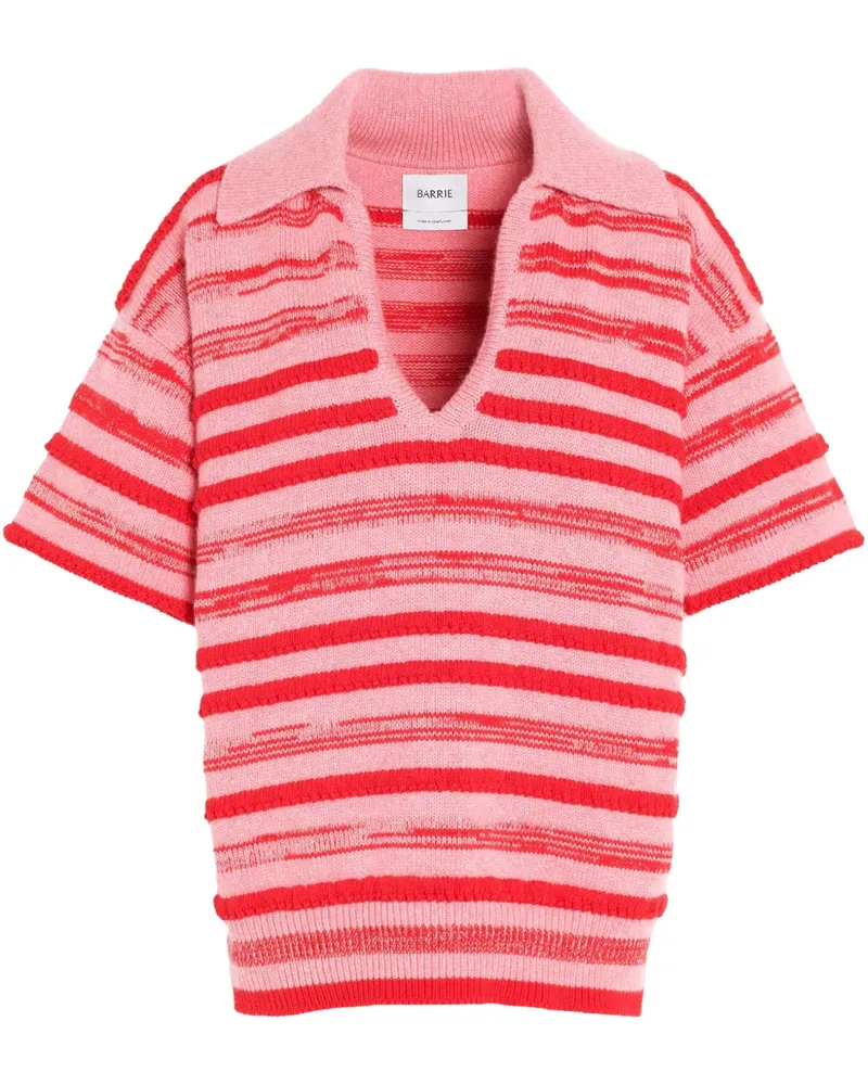 Barrie Gestreiftes Poloshirt - Rot Rot