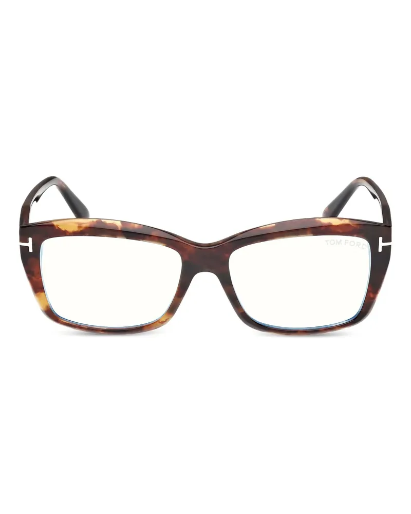 Tom Ford Brille mit eckigem Gestell - Braun Braun