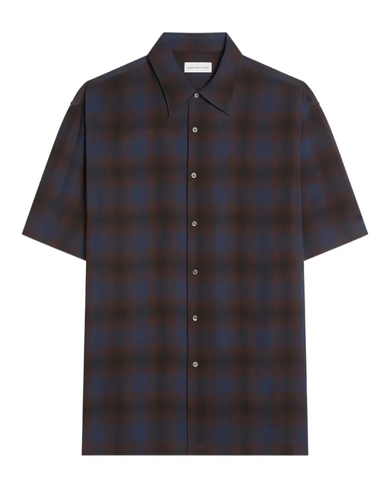Dries van Noten Kurzärmeliges Hemd - Blau Blau