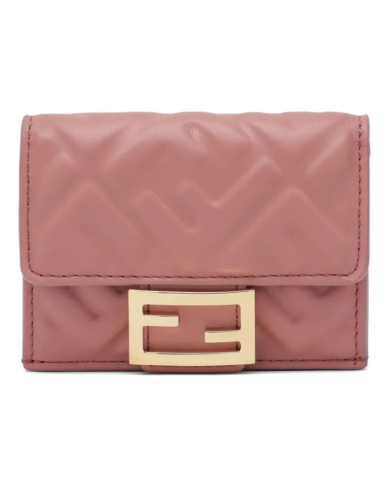 Fendi quilted logo wallet - Rosa Rosa