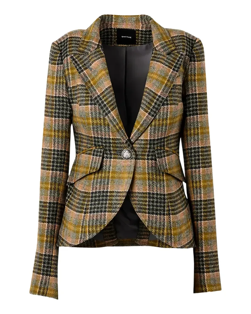 Smythe check-pattern single-breasted blazer - Braun Braun