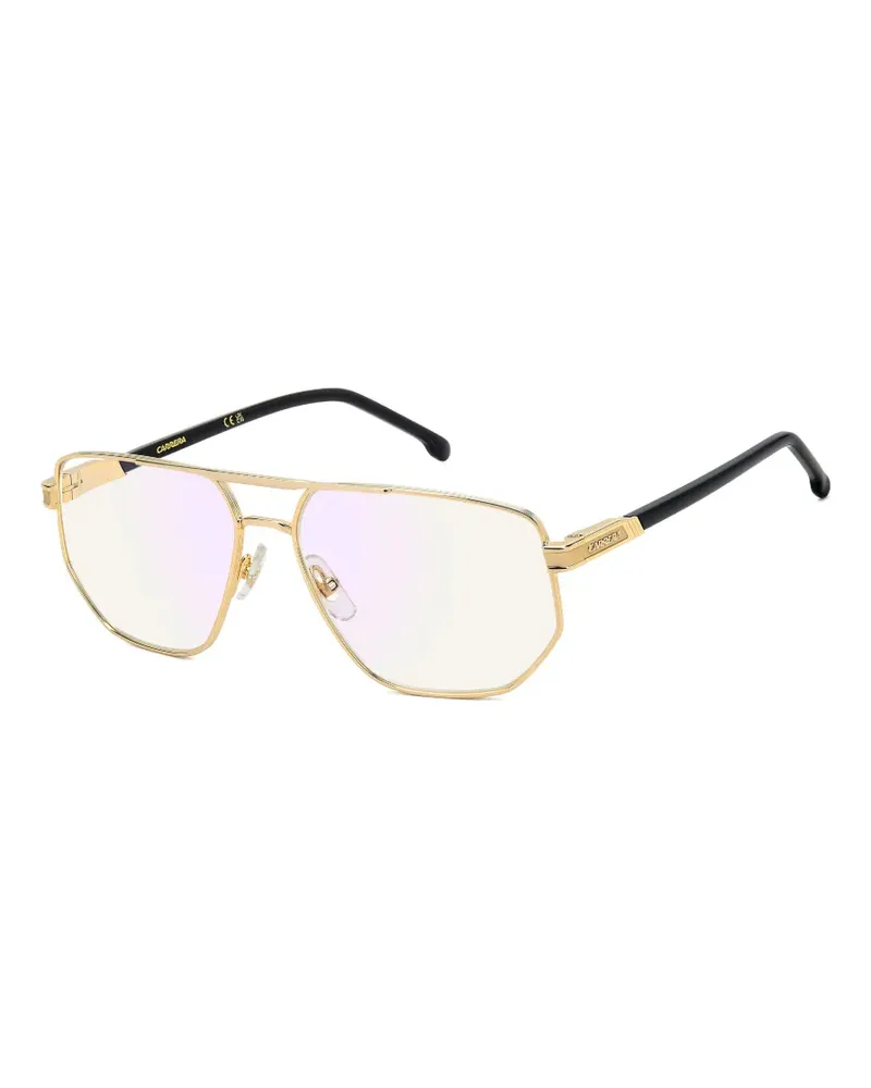 Carrera 1141 geometric-frame glasses - Gold Gold