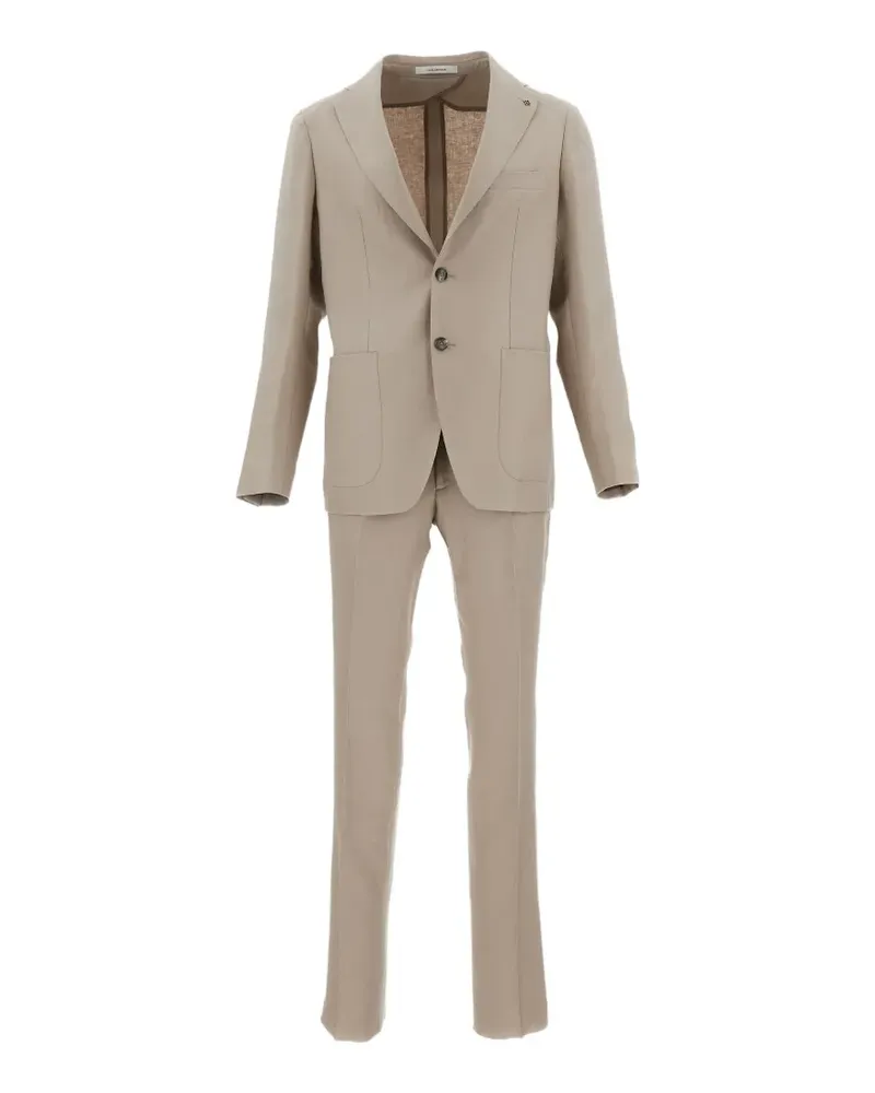 Tagliatore Montecarlo linen suit - Grau Grau