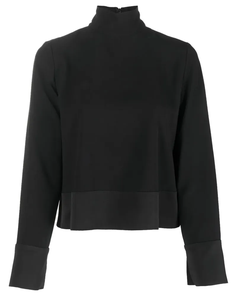 Emporio Armani Top mit Stehkragen - Schwarz Schwarz