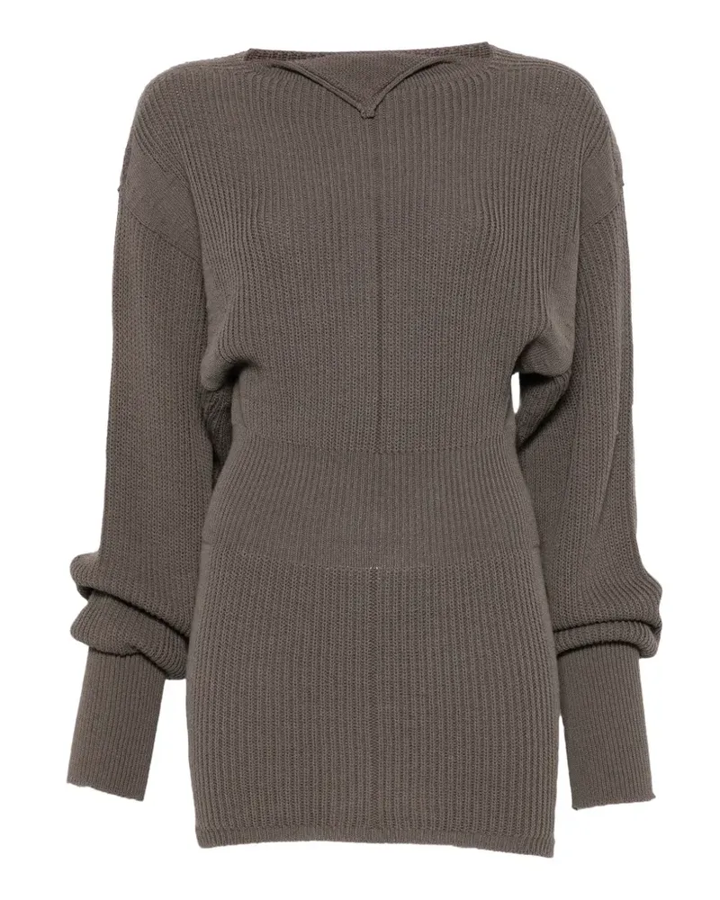 Rick Owens Langärmeliger Pullover - Grau Grau