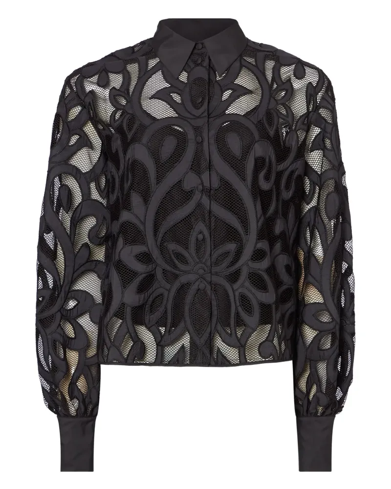 Temperley London Besticktes Lois Hemd - Schwarz Schwarz