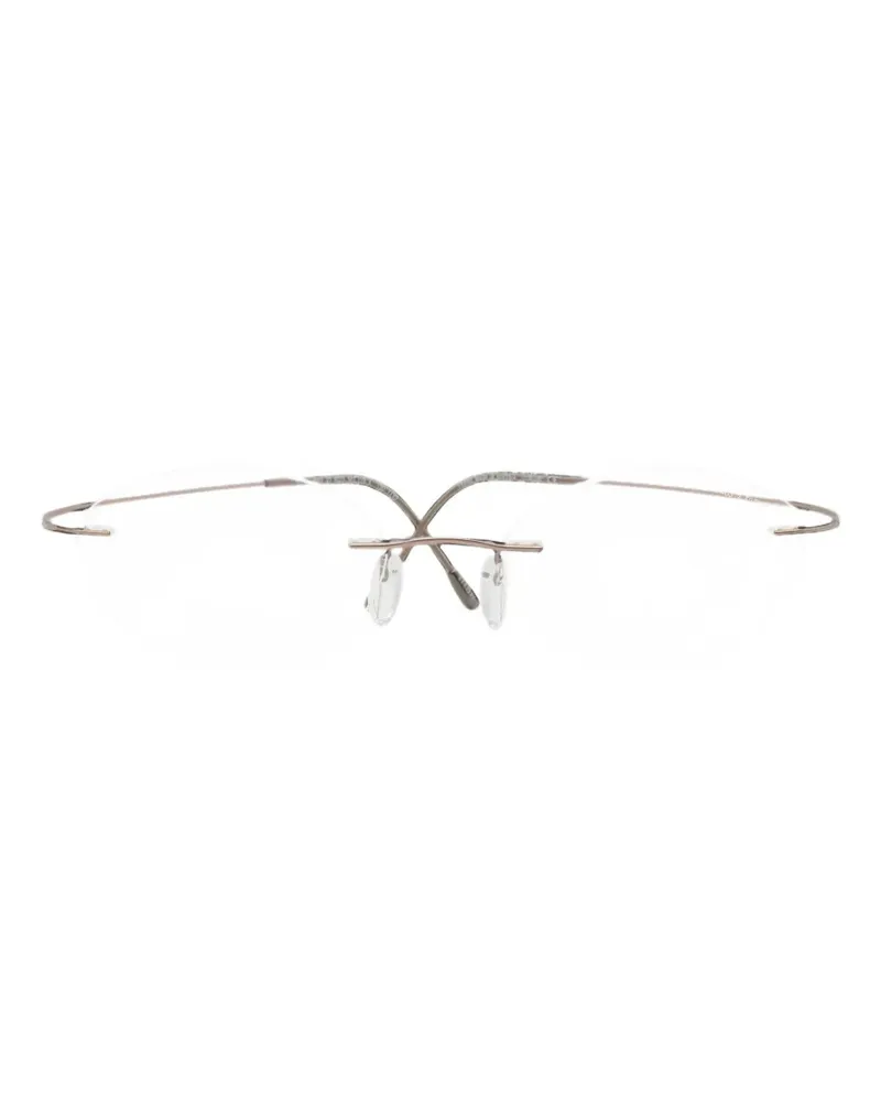 Silhouette Titan Minimal Art oval-frame glasses - Gold Gold