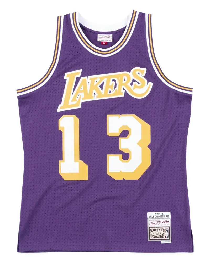 Mitchell & Ness x NBA LA Lakers 71-72 Wilt Chamberlain Swingman Tanktop - Violett Violett