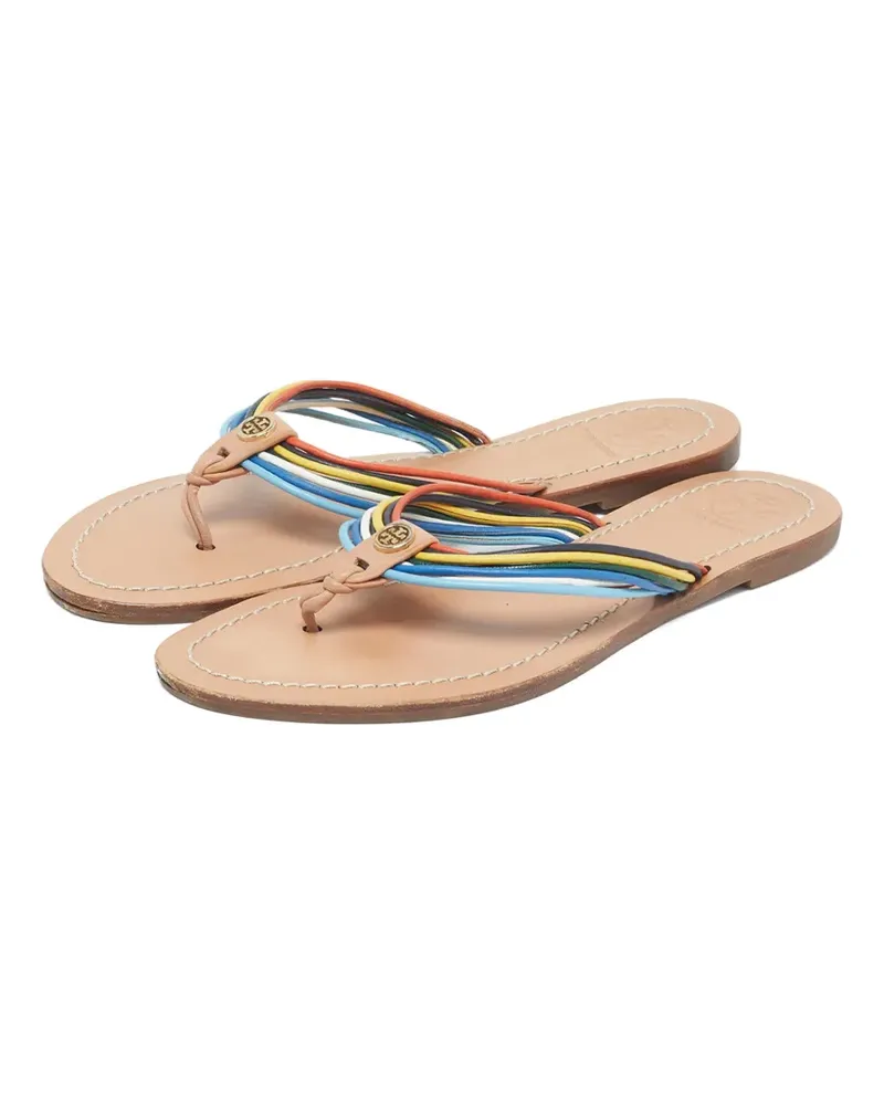 Tory Burch Flache Sandalen mit Zehensteg - Nude Nude