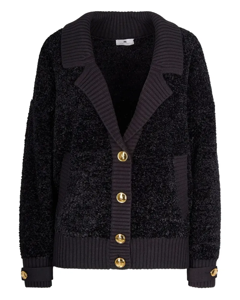 Elisabetta Franchi textured cardigan - Schwarz Schwarz