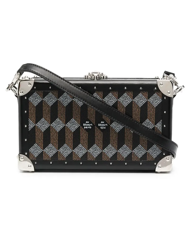 AU DÉPART Nano Clutch - Schwarz Schwarz