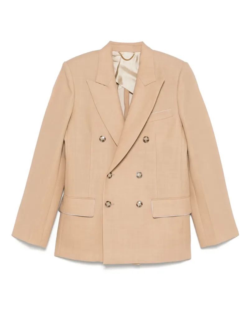 Victoria Beckham Doppelreihiger Blazer - Nude Nude