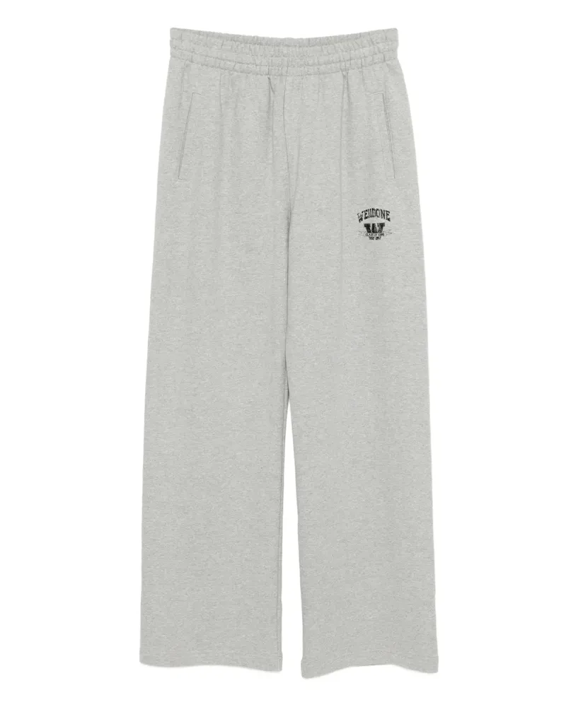 WE 11 DONE Hose mit Logo-Print - Grau Grau
