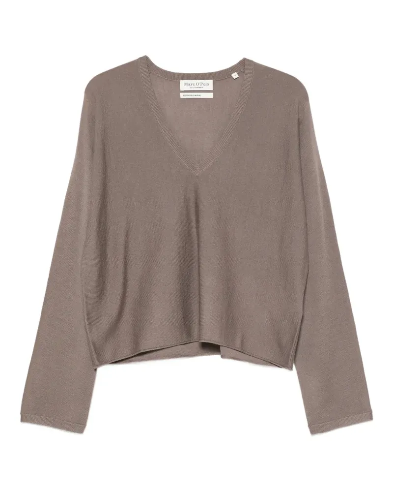 Marc O'Polo V-neck sweater - Braun Braun
