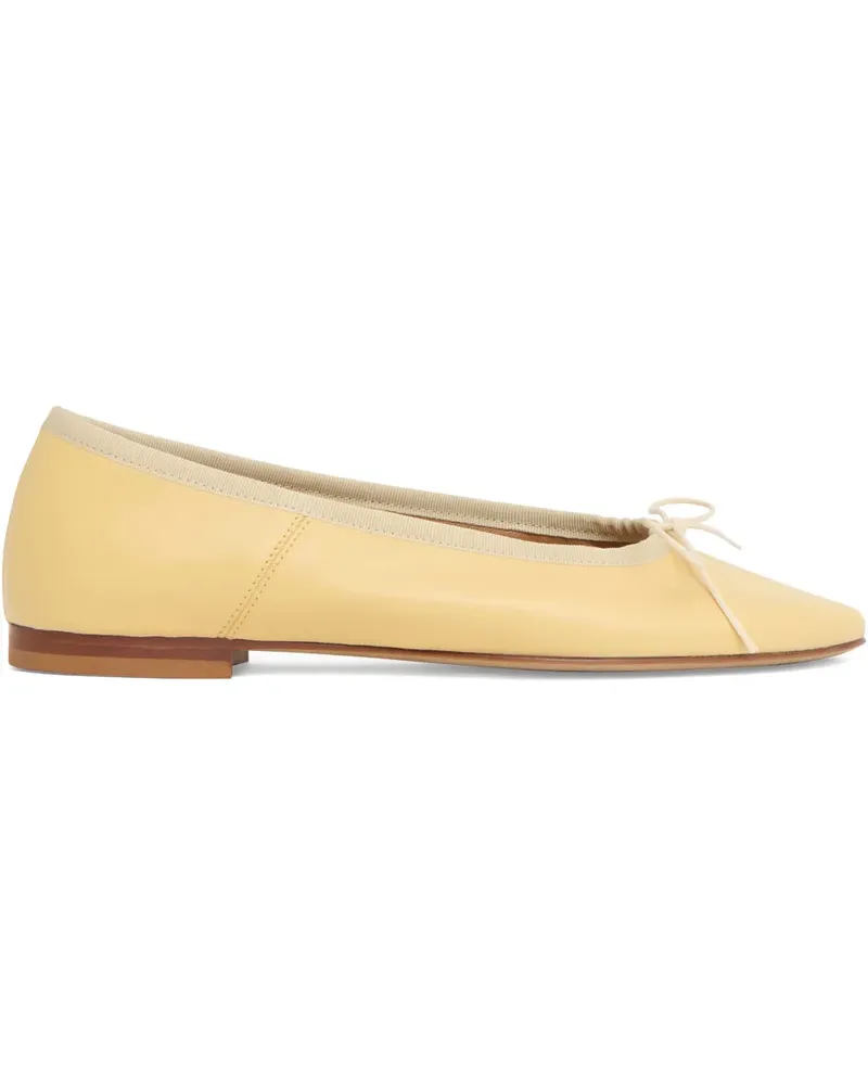 Mansur Gavriel Ballerinas mit Schleifendetail - Gelb Gelb