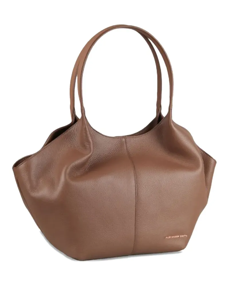 Alexander Smith Medium Rachel leather shoulder bag - Braun Braun
