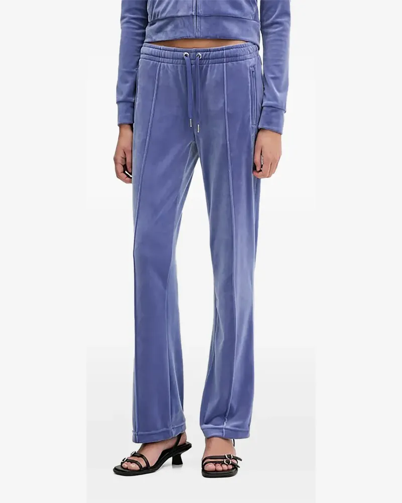 Juicy Couture embellished straight trousers - Blau Blau