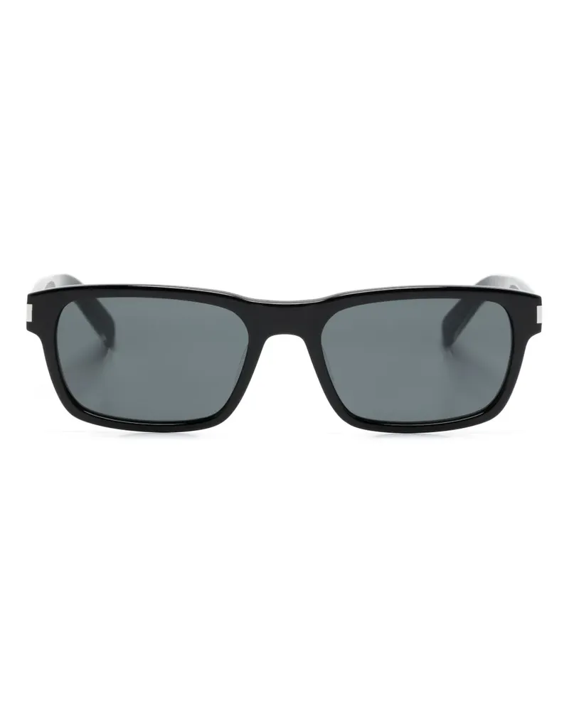 Saint Laurent SL662 Sonnenbrille mit eckigem Gestell - Schwarz Schwarz