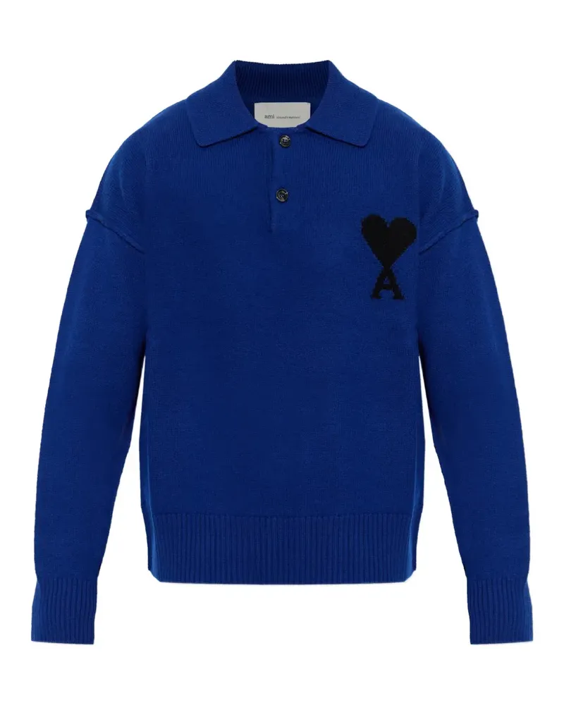 AMI Paris Ami de Coeur polo shirt - Blau Blau