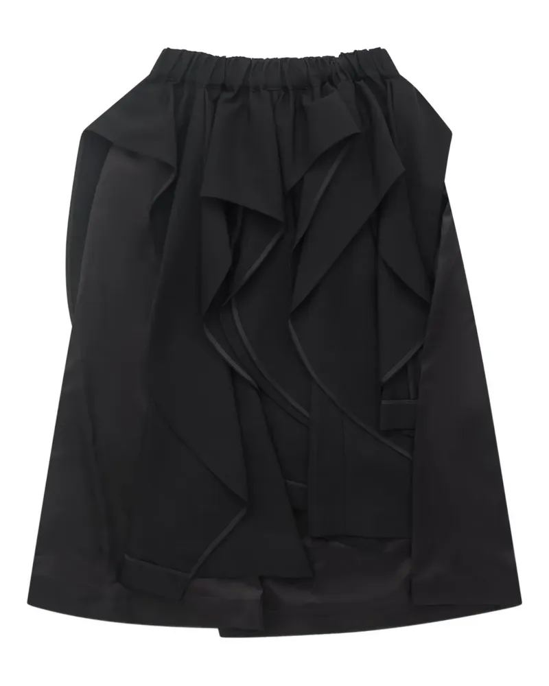 Noir Kei Ninomiya Gerüschter Rock - Schwarz Schwarz
