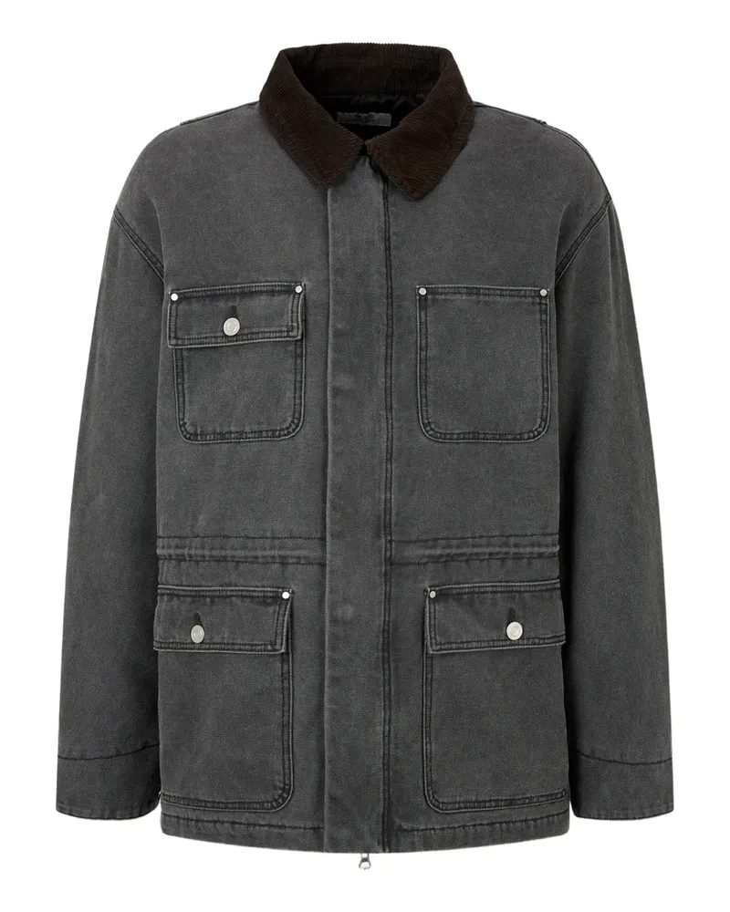 STUDIO TOMBOY Jacke mit Cordkragen - Schwarz Schwarz