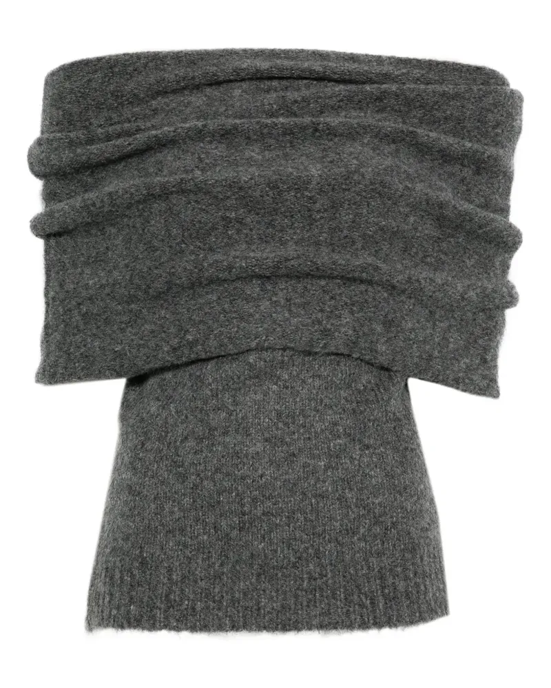 Entire Studios off-shoulder sleeveless knitted top - Grau Grau