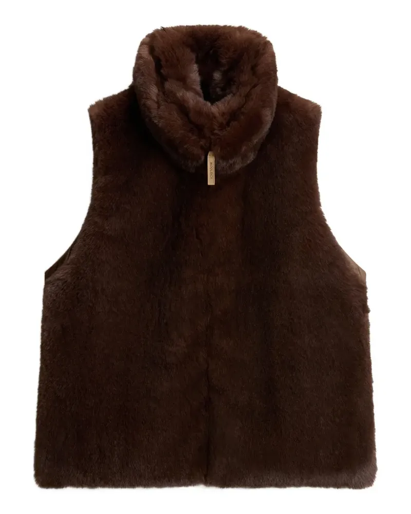 Woolrich Hybrid Curly Weste - Braun Braun