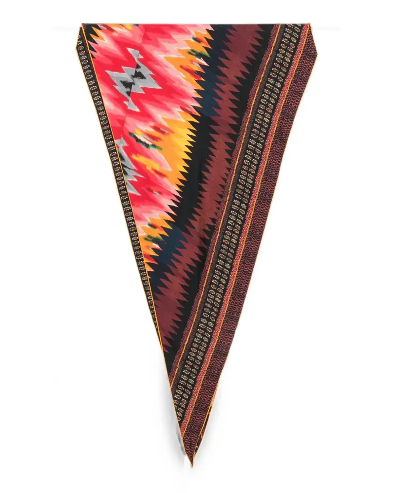 Pierre-Louis Mascia ikat-print scarf - Rot Rot