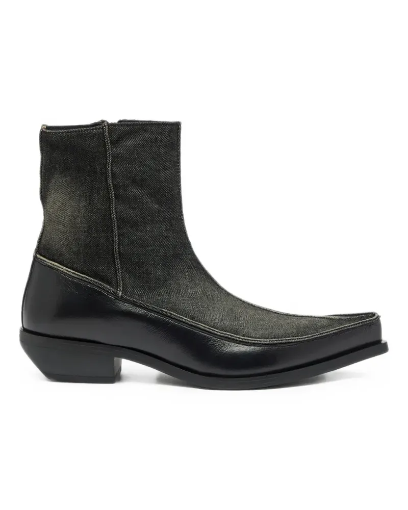 Diesel pointed-toe ankle boots - Schwarz Schwarz