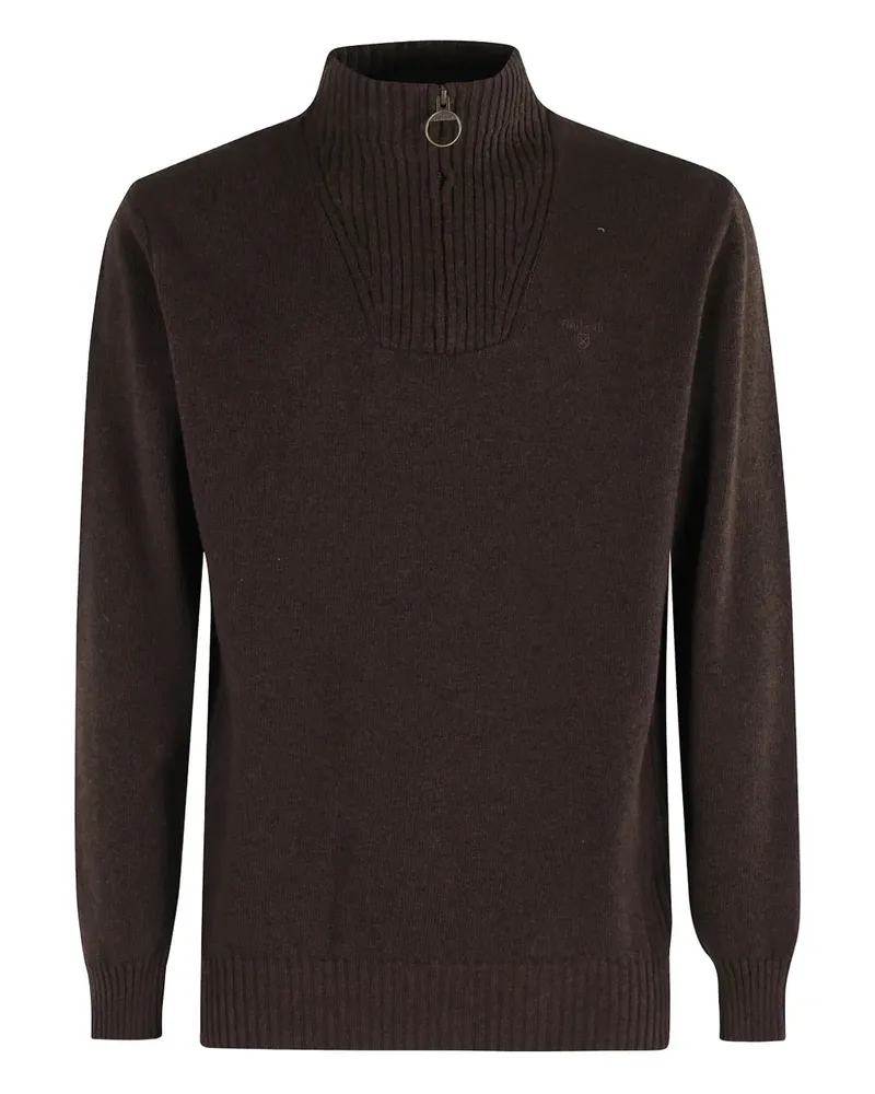 Barbour Pullover mit Logo-Stickerei - Braun Braun