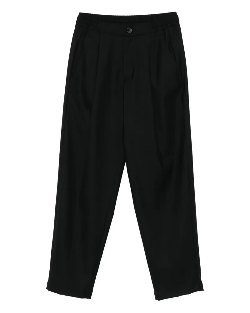 Herno elastic-waist trousers - Schwarz Schwarz
