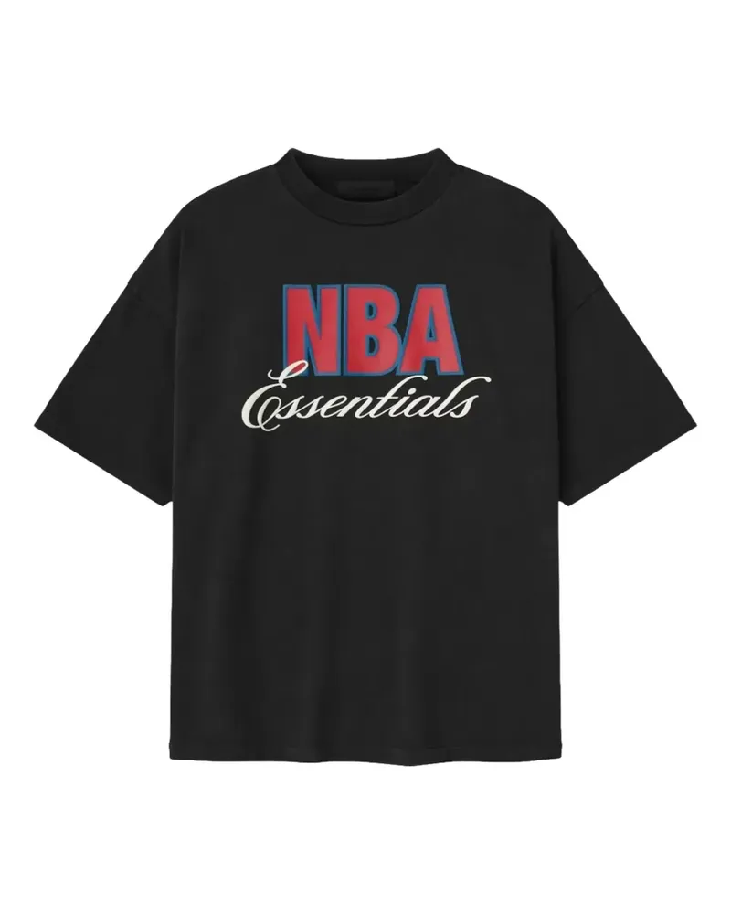 Fear of God x NBA 90 logo-print T-shirt - Schwarz Schwarz