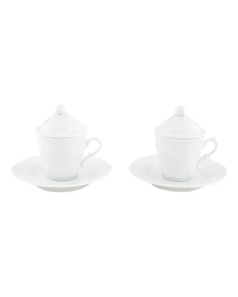 Ginori 1735 Strukturiertes Kaffee-Set (2er-Set) - Weiß Weiß