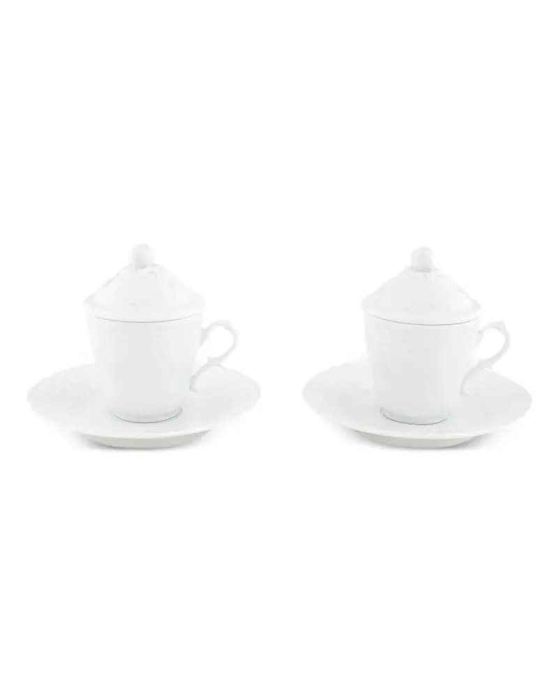 Ginori 1735 Strukturiertes Kaffee-Set (2er-Set) - Weiß Weiß