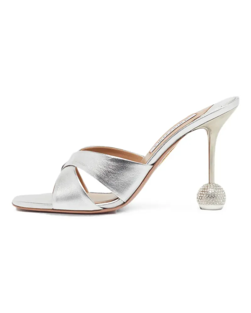 Aquazzura Yes Darling heeled sandals - Silber Silber