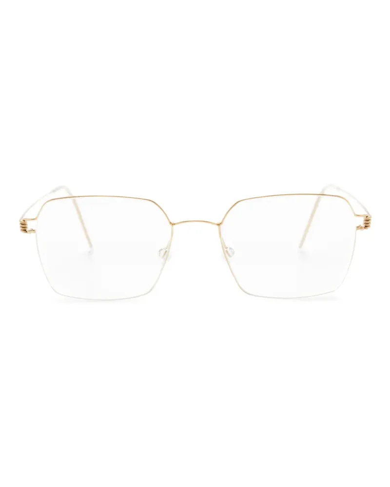 Lindberg Sigge Brille mit geometrischem Gestell - Gold Gold