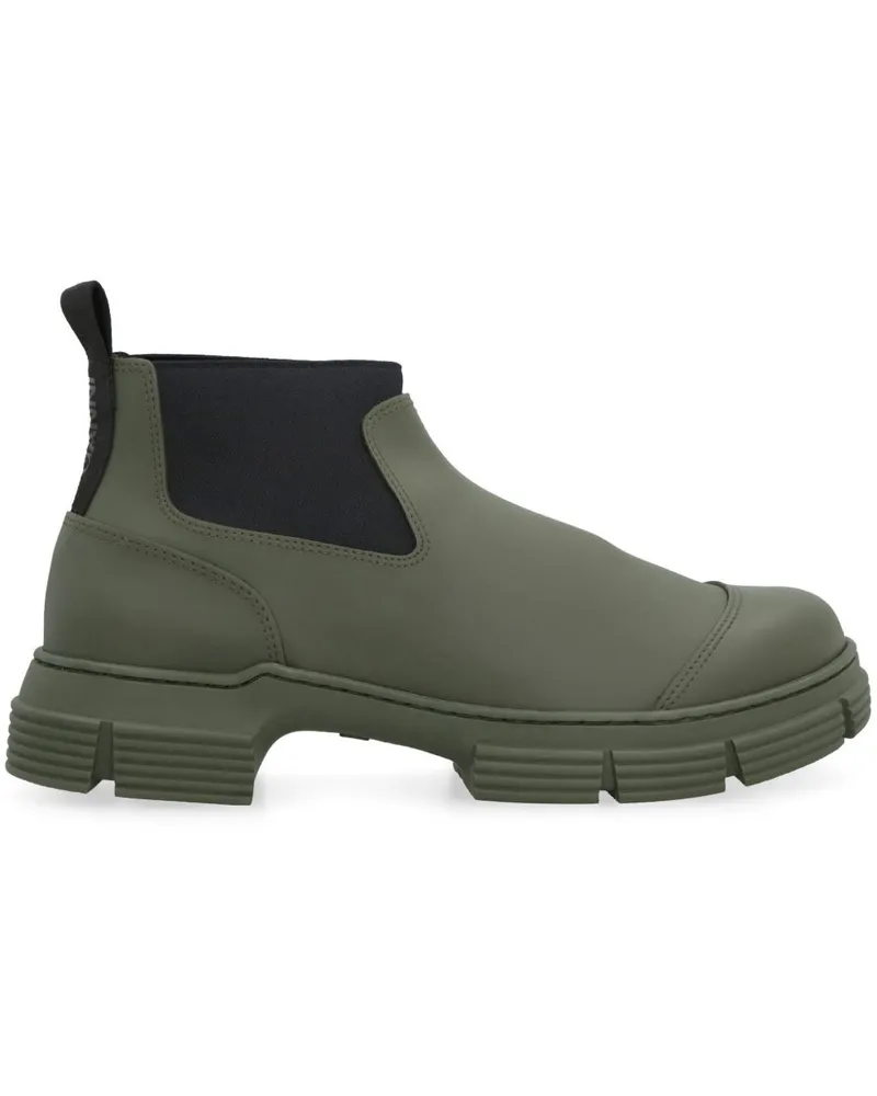 Ganni Crop City Stiefel - Grün Grün