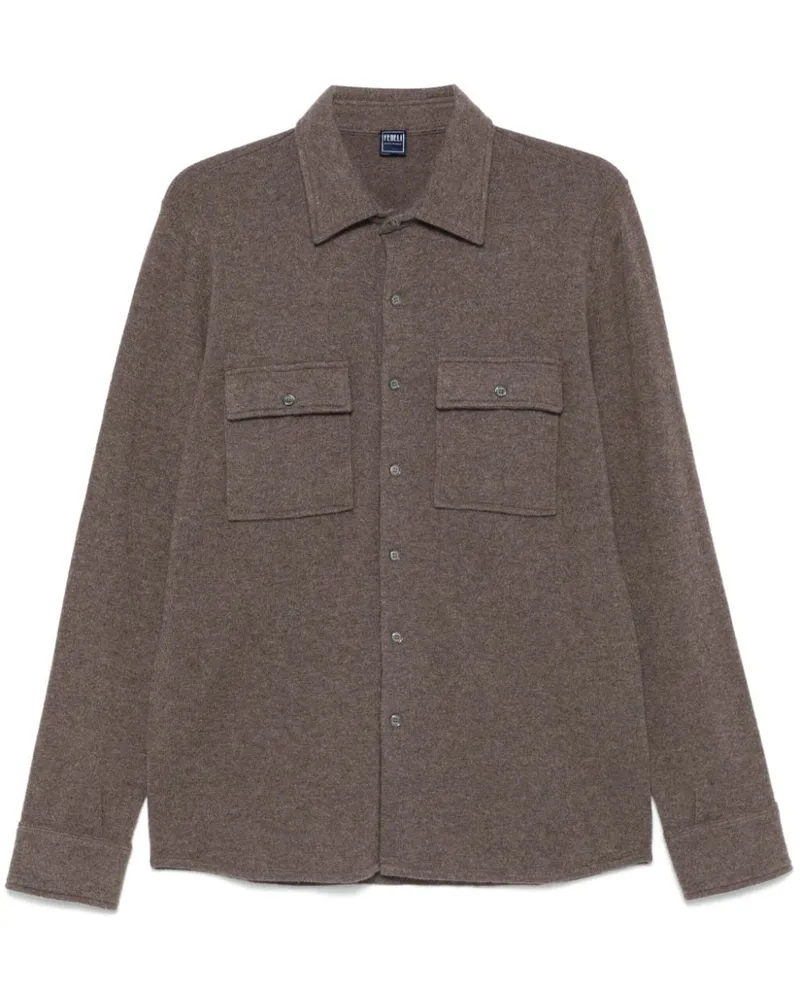 Fedeli Corviglia Hemdjacke aus Kaschmir - Braun Braun