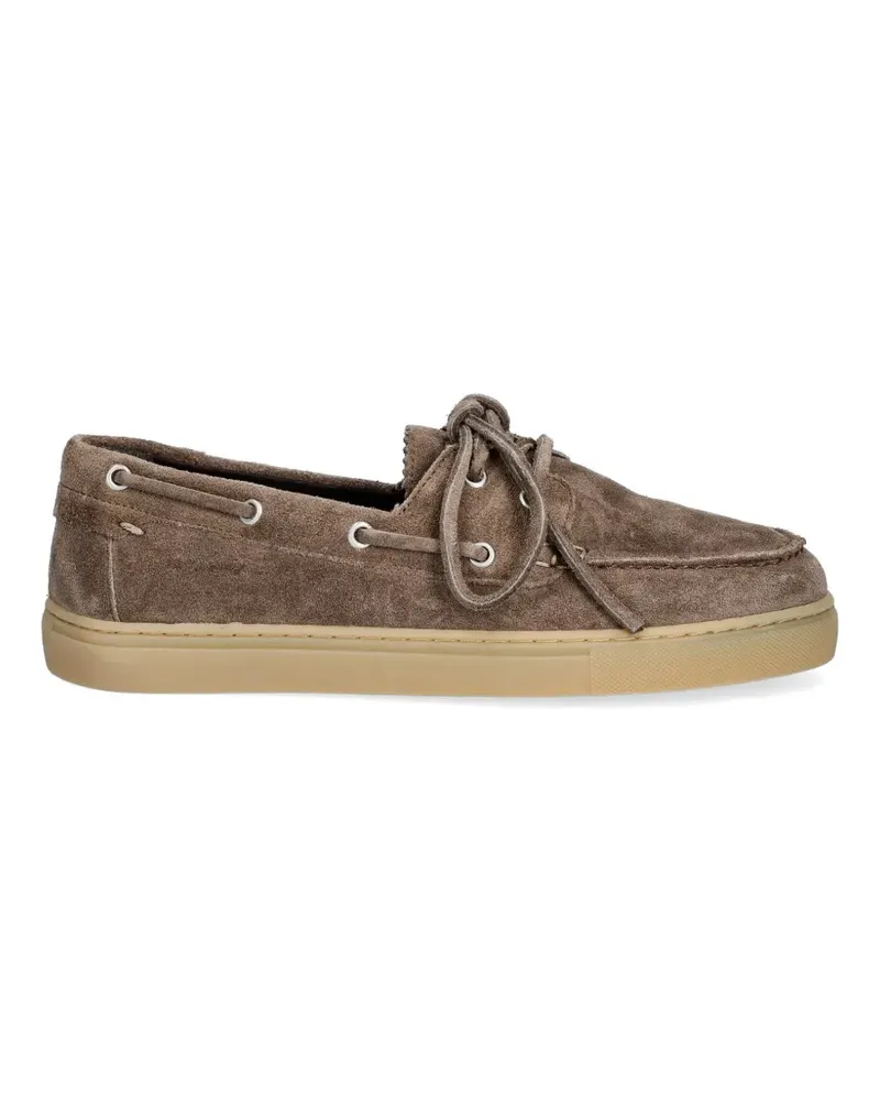 Marc O'Polo lace-up suede loafers - Braun Braun