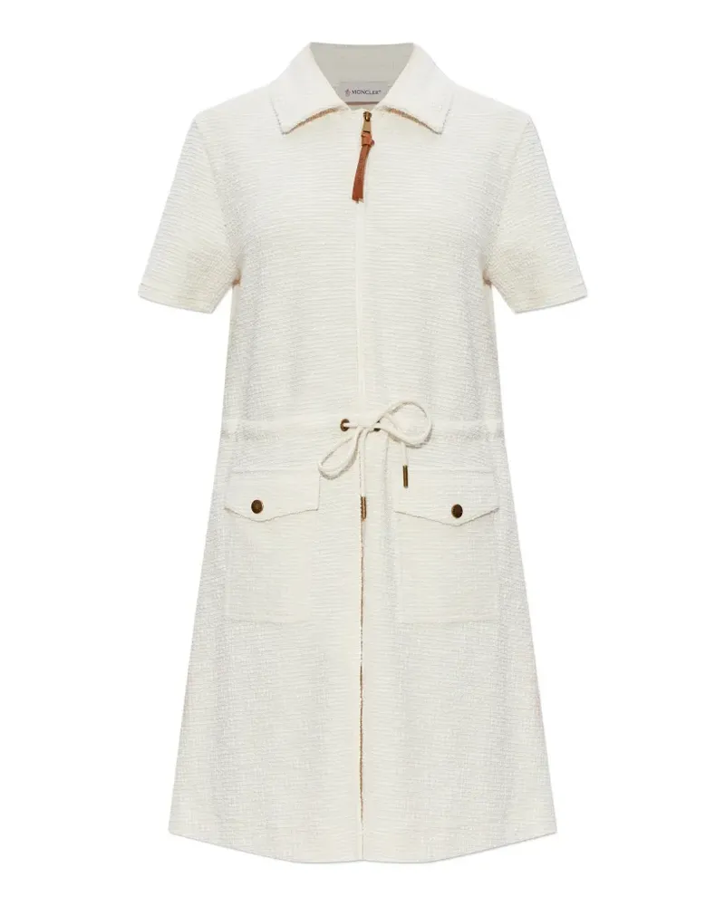 Moncler Bouclé mini dress - Nude Nude