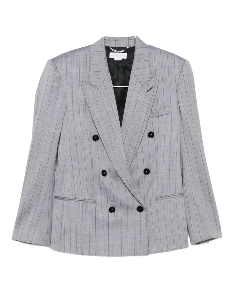 Stella McCartney Doppelreihiges Sakko mit Nadelstreifen - Grau Grau