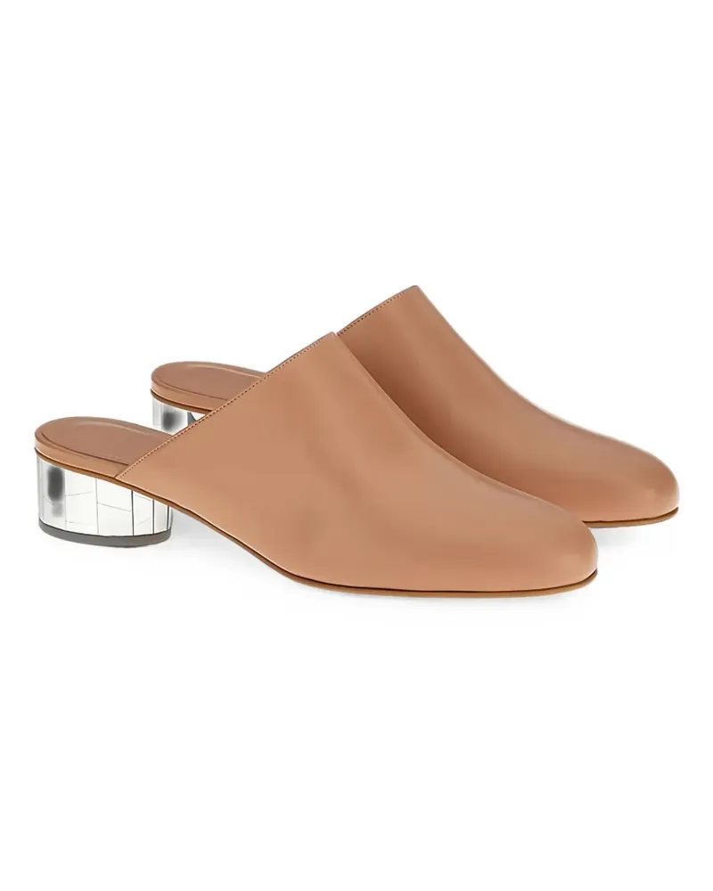 Ferragamo Floy Mules - Nude Nude