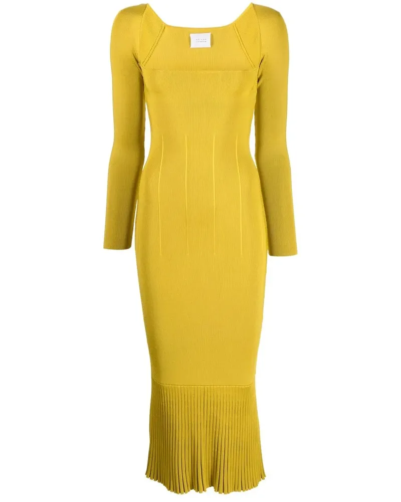 GALVAN Atalanta Midikleid - Gelb Gelb