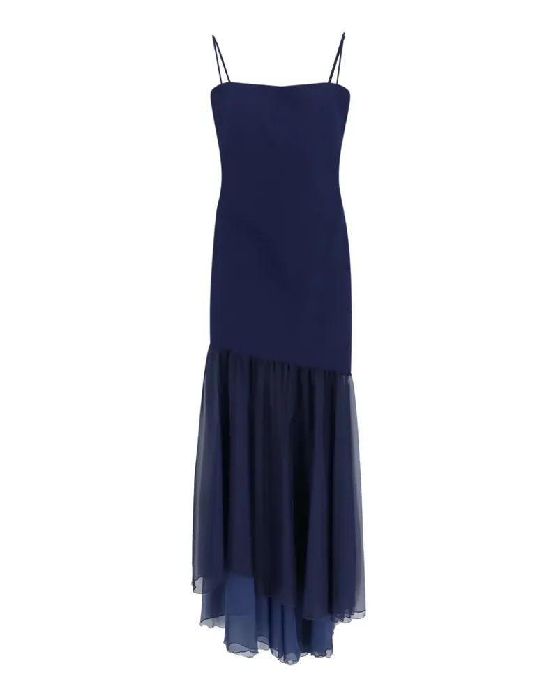 Chiara Boni asymmetric midi dress - Blau Blau
