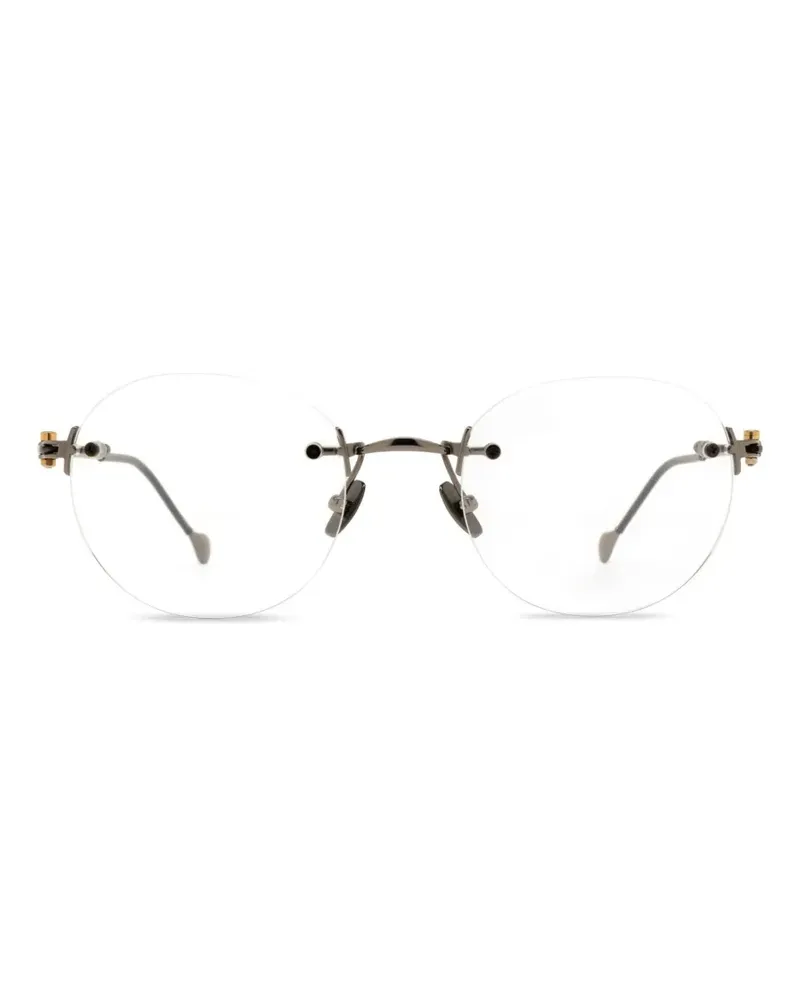 Yohji Yamamoto rimless square-frame glasses - Grau Grau