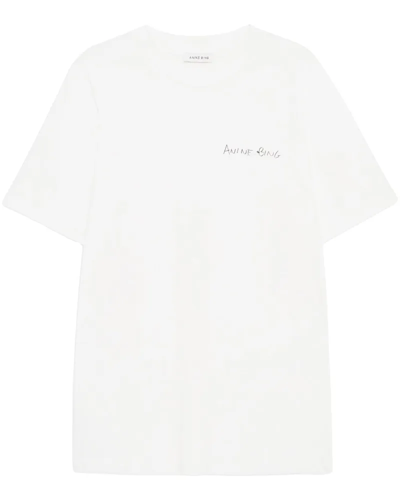 Anine Bing Walker' T-Shirt - Nude Nude