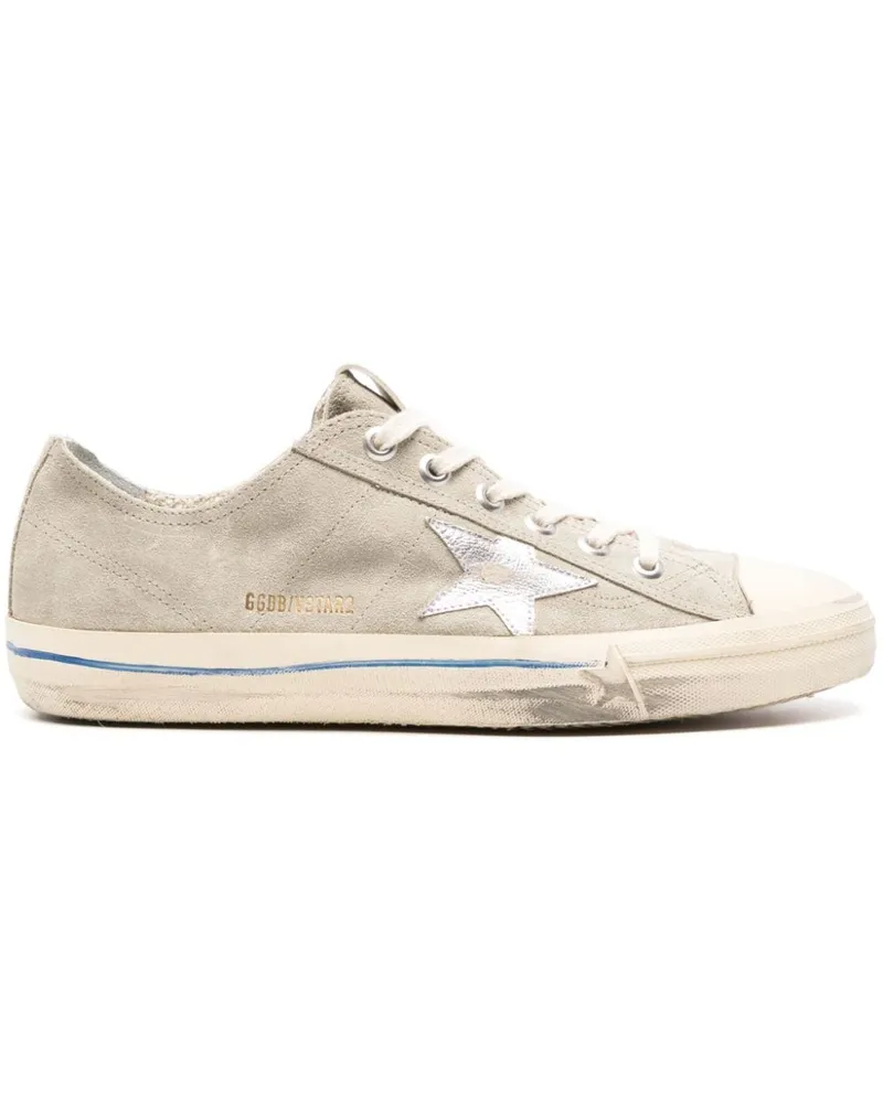 Golden Goose V-Star 2 Sneakers aus Wildleder - Nude Nude