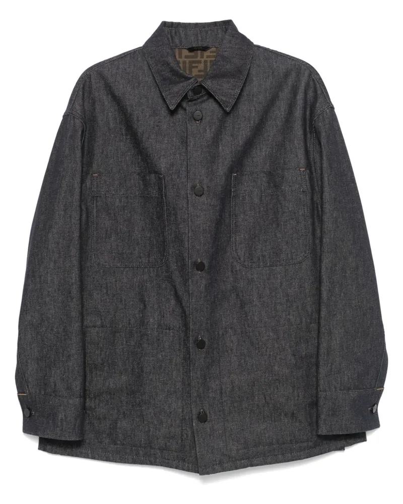 Fendi Jeansjacke - Blau Blau